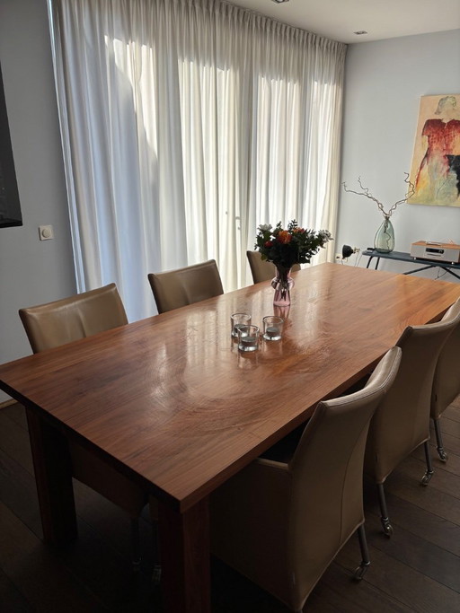 Art of Living walnut dining table