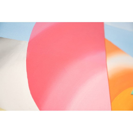Image 1 of Vintage abstract painting on acrylic canvas, 2000s