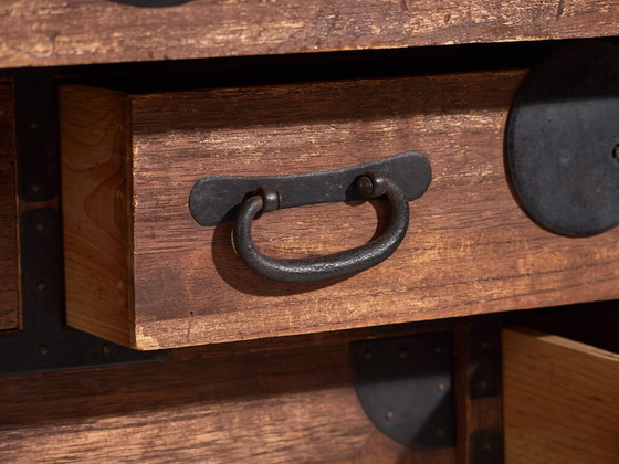 Tansu giapponese antico - Periodo Meiji / Taishō (ca. ) #52 – Cassettiere, Iron (photo 30 of 40)