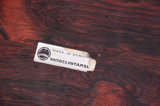 Image 1 of Drei dänische Satztische aus Palisanderholz von Mobelintersia, 1960.