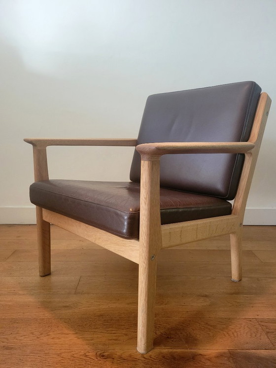 Image 1 of Vintage GE 256 fauteuil van Hans J. Wegner voor Getama