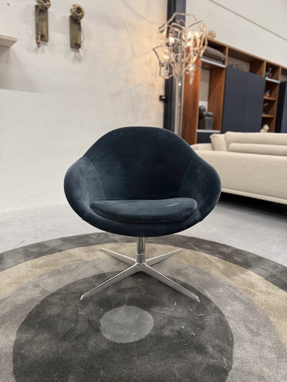 Image 1 of Varier Kokon Club Drehsessel Velours blau