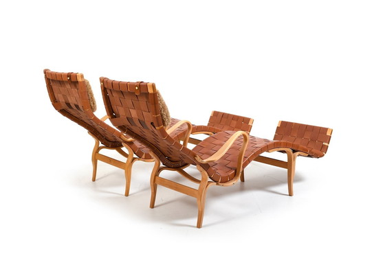 Image 1 of Paar Vintage Pernilla-3 Chaiselongues van Bruno Mathsson