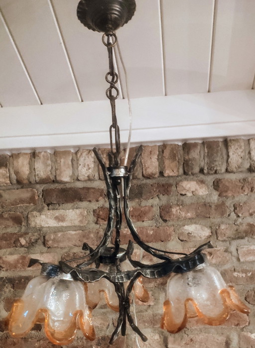 Brutalist Murano lamp