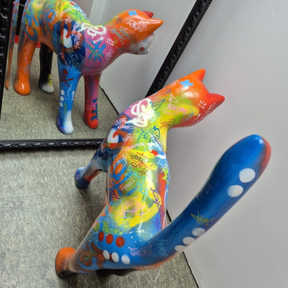 Image 1 of Statue de chat en polyester