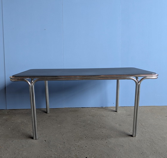 Image 1 of Mesa de comedor cromada de mediados de siglo