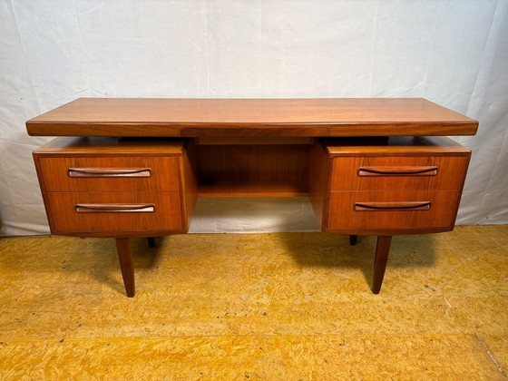 Image 1 of Mid-Century Retro Vintage Teak Desk / Dressing Table by G Plan – Fresco Range 1960.    Designed by Victor Wilkins • Afromosia Ed