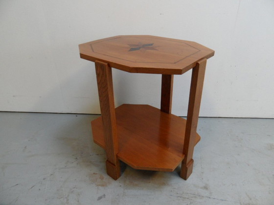 Image 1 of Art Deco Cherry Side Table