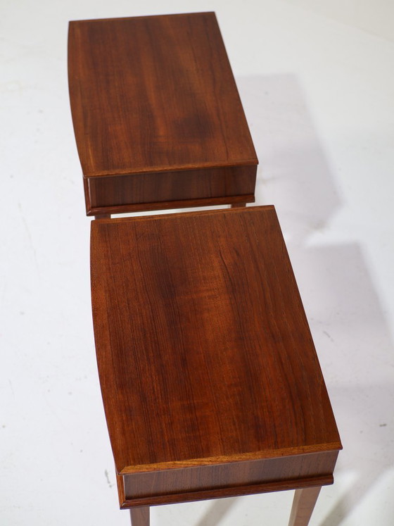 Image 1 of Set di comodini vintage danesi in teak degli anni '60