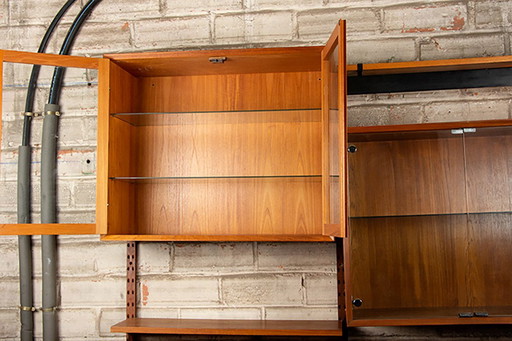 A Danish teak modular shelf by Poul Cadovius for Cado 1960.