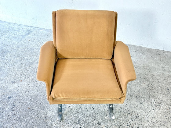 Rare pair of easy chairs designed by Paul and Michael Bode for Tectaform – Armchairs, Wood, Metal (photo 7 of 11)