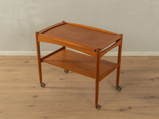 Carrello di servizio anni '60, Poul Hundevad, vintage