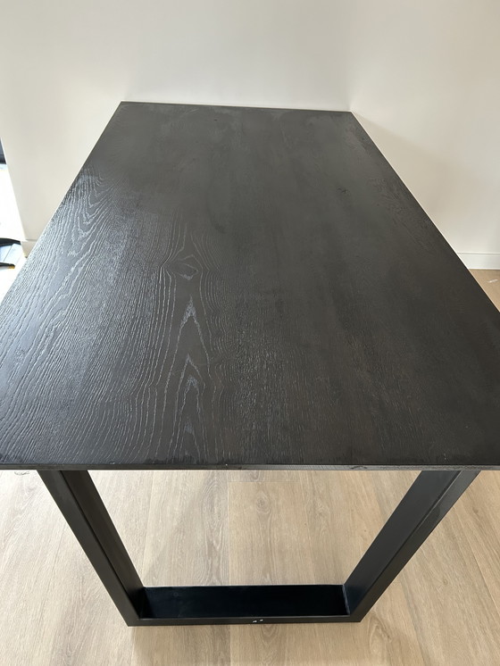 Image 1 of Mesa de comedor de diseño negra 1,90 x 1,00 mtr