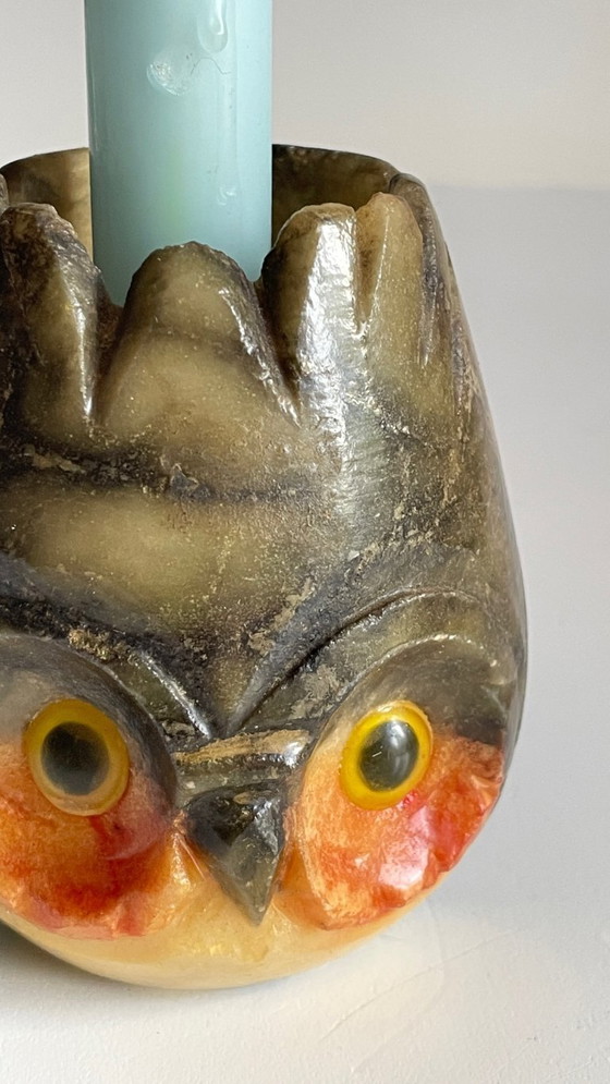 Image 1 of Bougeoir Pierre d'Albâtre Italy Vintage