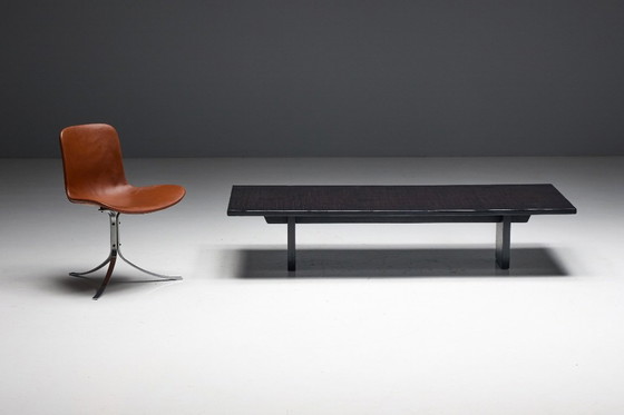 Image 1 of Tavolino da caffè rettangolare in bambù di Axel Vervoordt, Belgio, anni '80