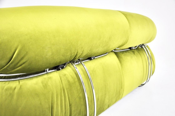 Soriana Sofa by Afra & Tobia Scarpa for Cassina, 1970s – Metal, Velvet (photo 10 of 11)