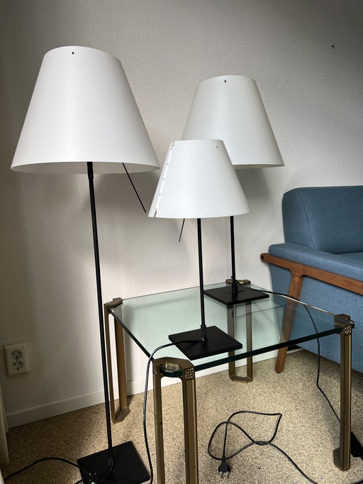 3x Luceplan Lamps Different Sizes