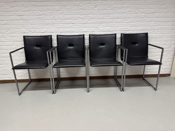 Image 1 of 4x arco frame pelle nera