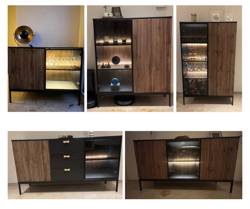 Set of 5 Furniture with Lighting