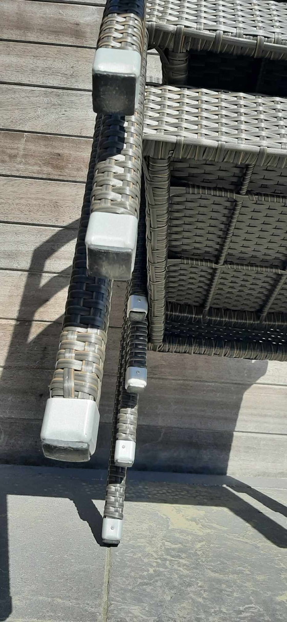 Image 1 of 4 sillas de patio apilables con cojines