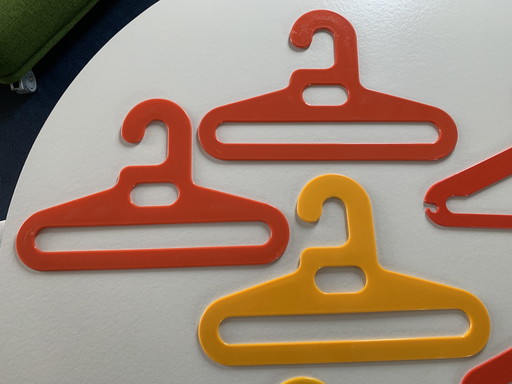 6x Vintage 1970s Clothing Hangers