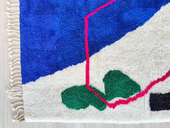 Alfombra bereber tejida en lana natural 100cmx200cm – Wool, Bohemian (photo 3 of 9)