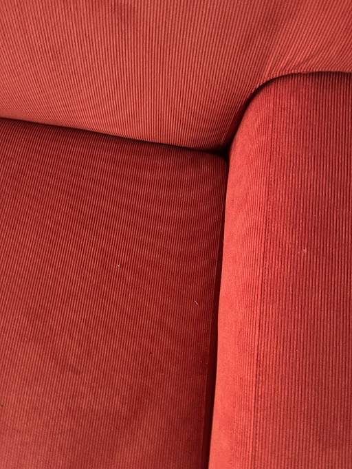 Minotti 3.5 Seater Sofa, Orange Rib