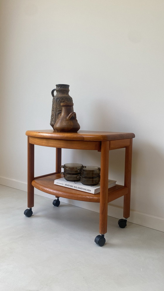 Image 1 of Table d'appoint vintage danoise en bois par Salling stolefabrik