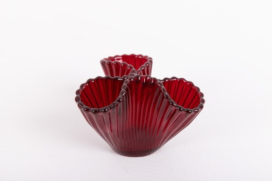 Image 1 of Pair of art glass vases ‘Reffla’ by Carl Arthur Percy for Gullaskruf, Sweden 1950’s