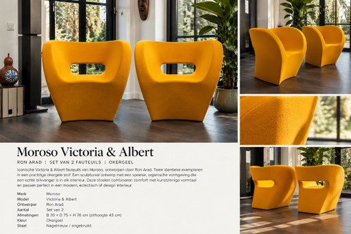 2x Moroso Victoria & Albert de Ron Arad (NEUF !)