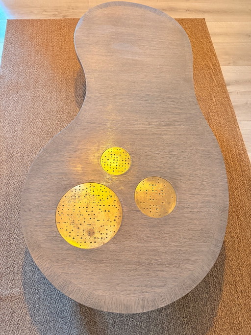 Mesa de centro oblonga de roble Jade de Chiara Provasi