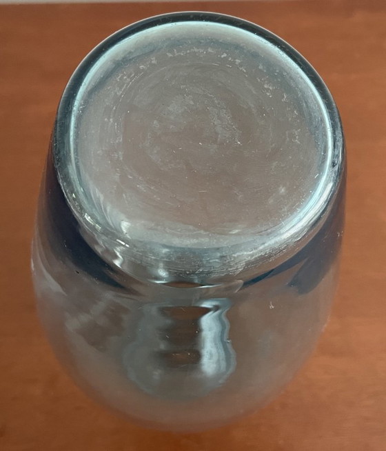 Image 1 of Vaso vintage in vetro azzurro