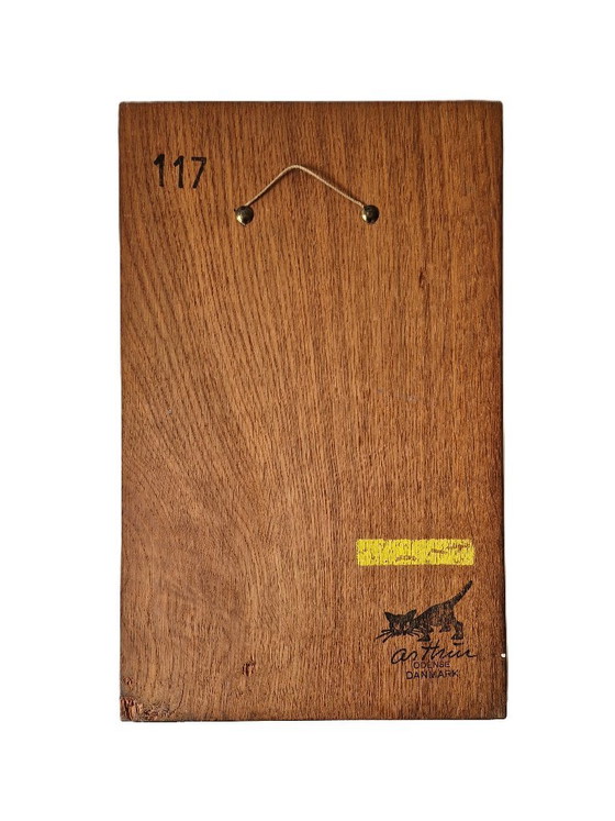 Arthur Odense Denmark - Wooden Panel with Viking - Signed – Paintings & Drawings (photo 2 of 6)