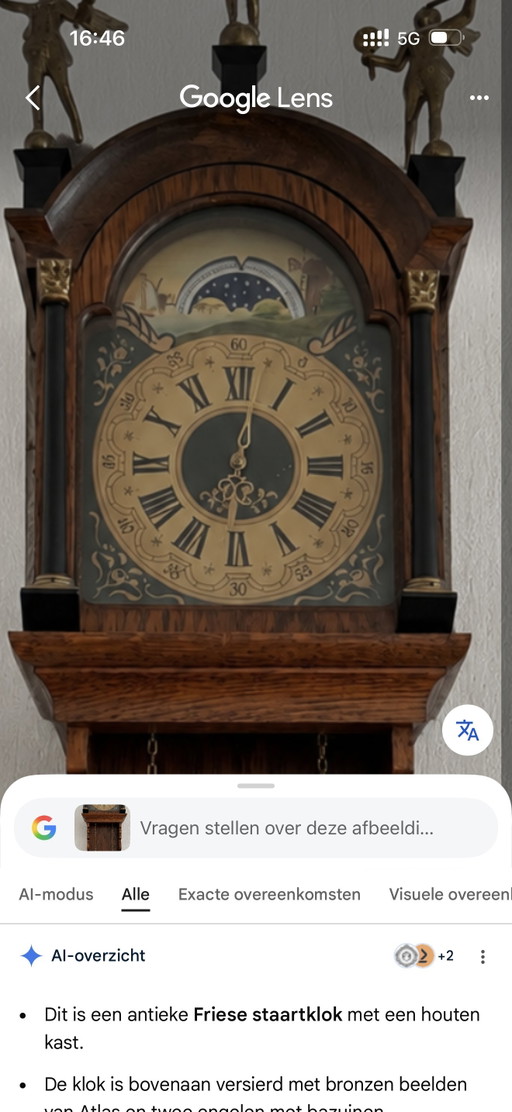 Reloj de pie frisón