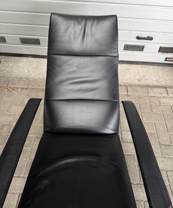 Image 1 of Jori Idaho Relax Armchair, Medium, Multi-Move, Black Leather, As Good As New