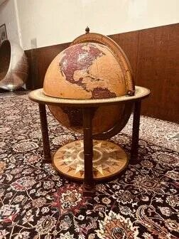 Globo bar da terra classico italiano Zoffoli Aries, Sgabelli da bar, Bronzo, Legno (foto 3 di 18)