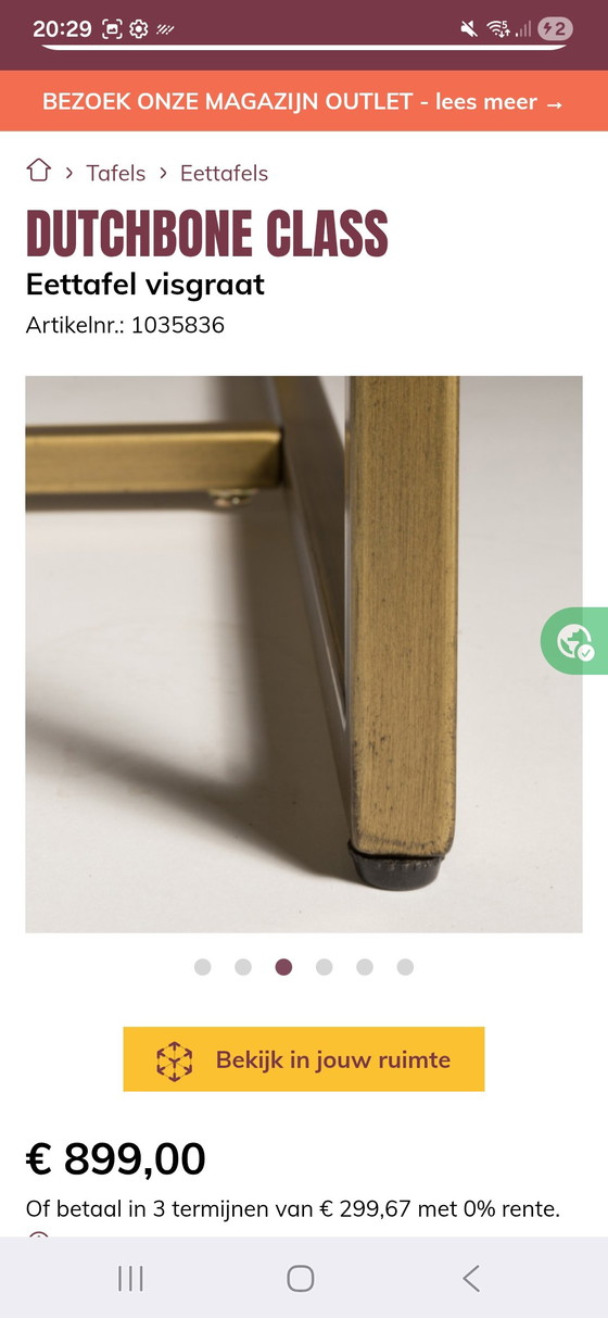 Image 1 of Dutchbone class eettafel
