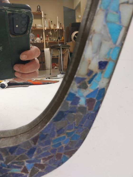 Image 1 of 1 x 1960's mozaïek wall mirror in organic form