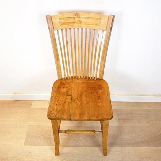 Image 1 of Vintage Spanish Office Chair in Oak, 1940s