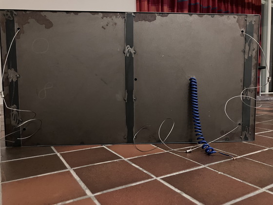 Image 1 of Designer stainless steel dining table lamp with halogen bulbs, dimmable