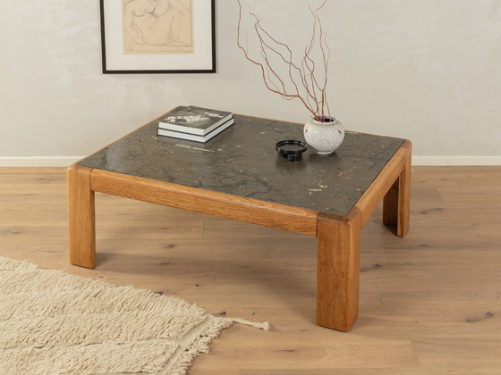 Image 1 of Tavolino da caffè in granito su struttura in legno, anni '60