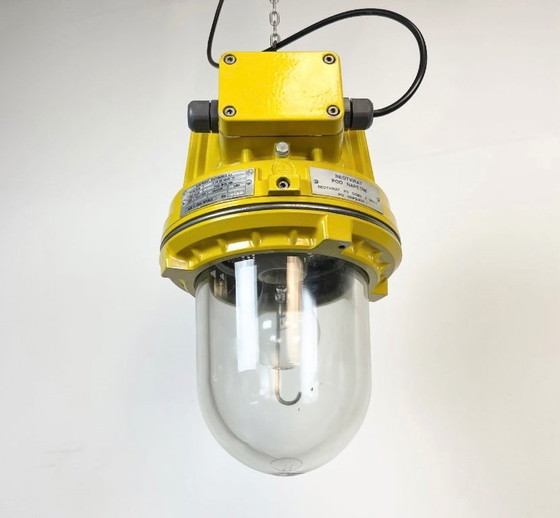 Image 1 of Yellow Industrial Explosion Proof Lamp from Elektrosvit, 1990s