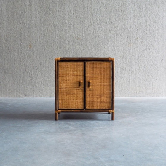 Vintage Rattan & Woven Cane Cabinet – Storage cabinet (photo 7 of 17)