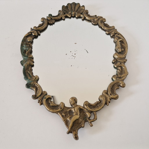Vintage Italian mirror brass