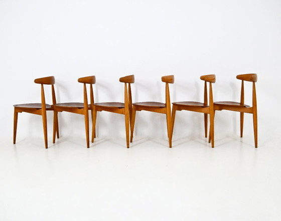 Set da pranzo Heart di Hans J. Wegner per Fritz Hansen, anni '50 – Legno (photo 8 of 15)
