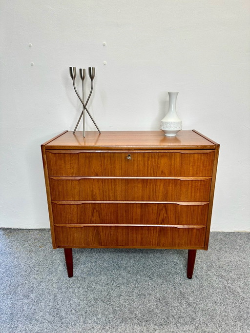 Danish Design Teak Chest of Drawers Johannes Larsen Denmark 1960s