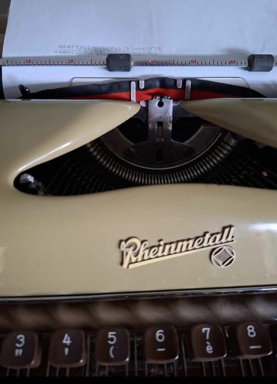 Image 1 of Machine à écrire Rheinmetall KST RDA 1960, machine à écrire vintage, style années 60