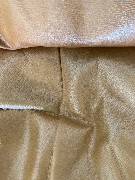 Image 1 of 2 Molteni & C Fauteuils in bruin leer 