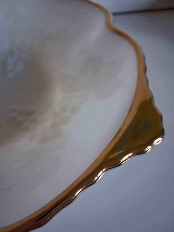 Image 1 of Pedestal dish, milk glass from Anchor Hocking