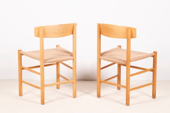 Image 1 of 2x Børge Mogensen J39 "People's Chair" in faggio, anni '70 Danimarca